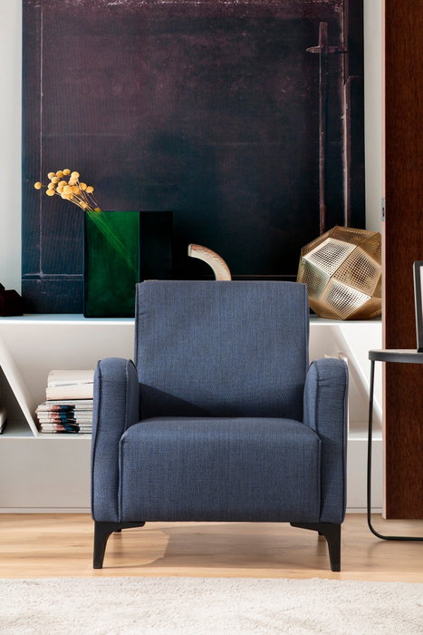Atelier Del Sofa Petra - Sillón orejero azul Atelier Del Sofa Petra - Sillón orejero azul